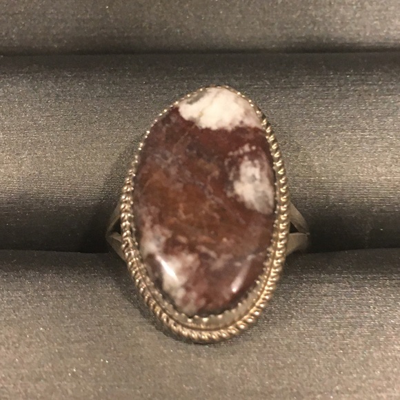 Navajo Wild Horse Sterling Silver Ring Size 7.5